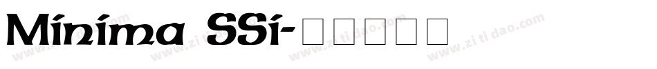 Minima SSi字体转换